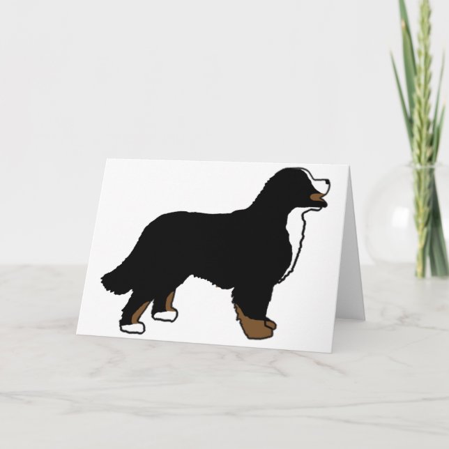 Carte Tricolore bernois de chien de montagne (Devant)