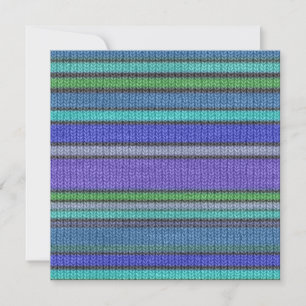 Carte Tricot coloré Bandes motif transparent 2