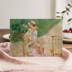 Carte Tricot de la jeune femme   Berthe Morisot