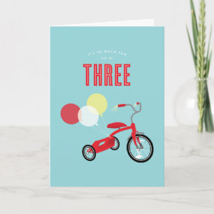 Carte Tricylce Troisième anniversaire