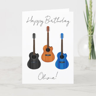 Carte Trio de guitare acoustique