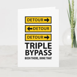 Carte Triple Bypass Détour Chirurgie Drôle Se Bien