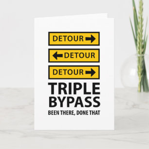 Carte Triple Bypass Détour Chirurgie Drôle Se Bien