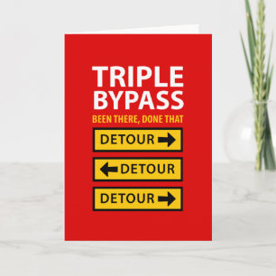 Carte Triple Contour Survivant Funny Get Well Card