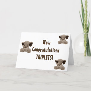 CARTE TRIPLER LES TRIPLETS D'AMOUR, DE JOY/FUN-FÉGRATULA
