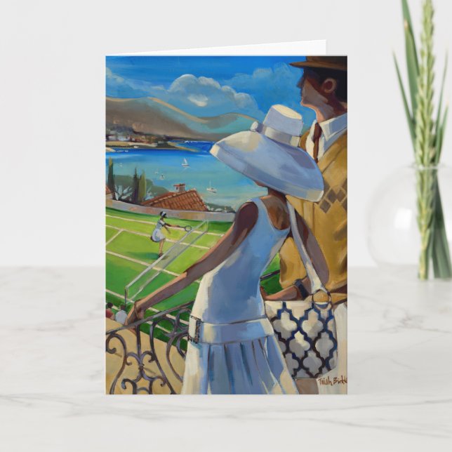 Carte Trish Biddle - tennis sur la Riviera (Devant)
