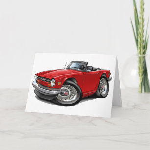 Carte Triumph TR6 Red Car