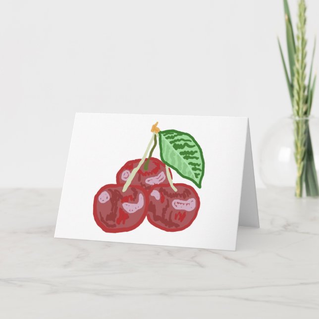 Carte Trois cerises (Devant)