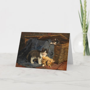 Carte Trois chatons Julius Adam le Jeune