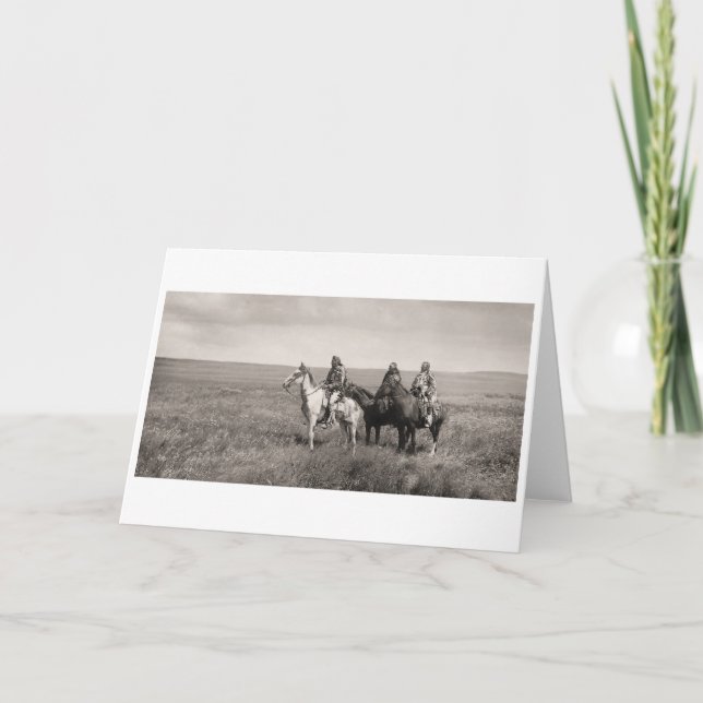 Carte Trois chefs de Blackfeet de Piegan - cru (Devant)