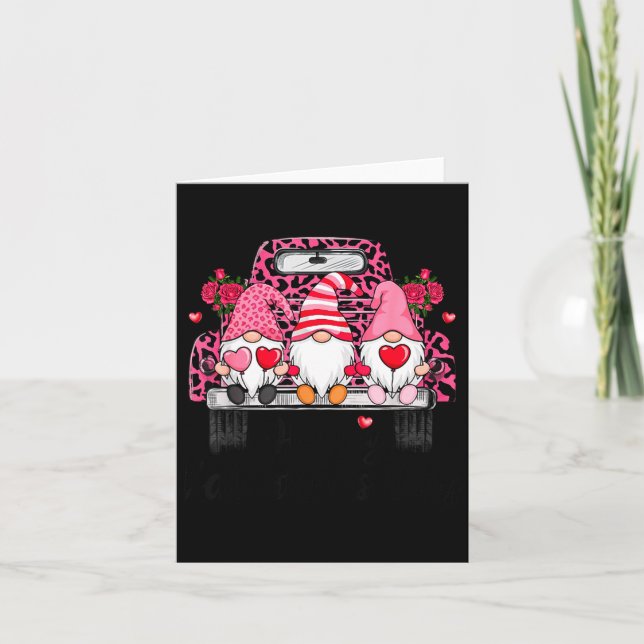 Carte Trois Gnomes Et Camion Léopard Joyeuse Saint-Valen (Devant)