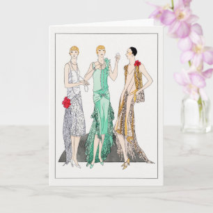 Carte Trois robes de soirée avec dentelle de Racine