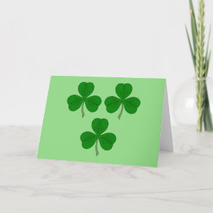 Carte Trois Shamrocks