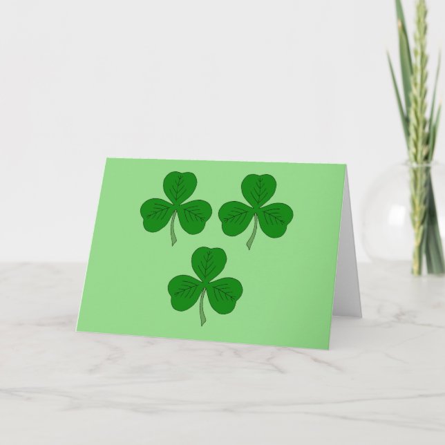 Carte Trois Shamrocks (Devant)