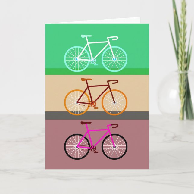 Carte Trois vélos (Devant)