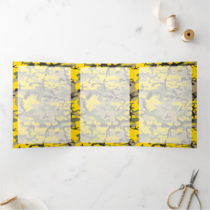 Carte Trois Volets Camouflage jaune et vert, Militaire, Armée
