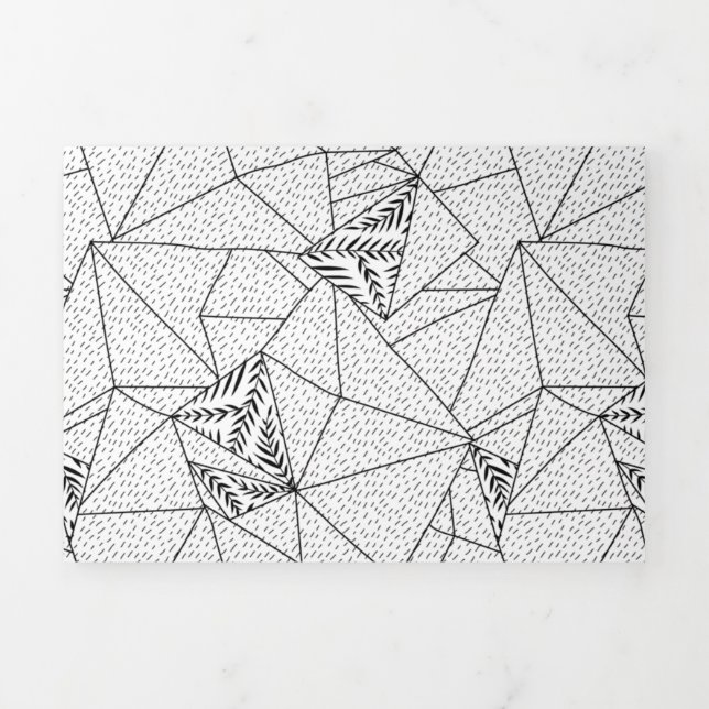 Carte Trois Volets Carte pliée à trois lettres (Page de couverture)