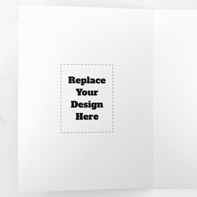 Carte Trois Volets Create Your Own white  (Intérieur en premier)