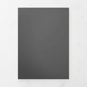 Carte Trois Volets Créez votre propre design personnalisé gris foncé