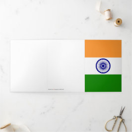 Carte Trois Volets Drapeau de l'Inde