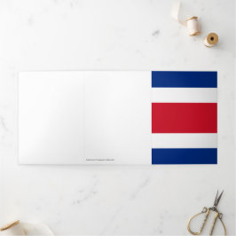 Carte Trois Volets Drapeau du Costa Rica