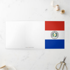 Carte Trois Volets Drapeau du Paraguay