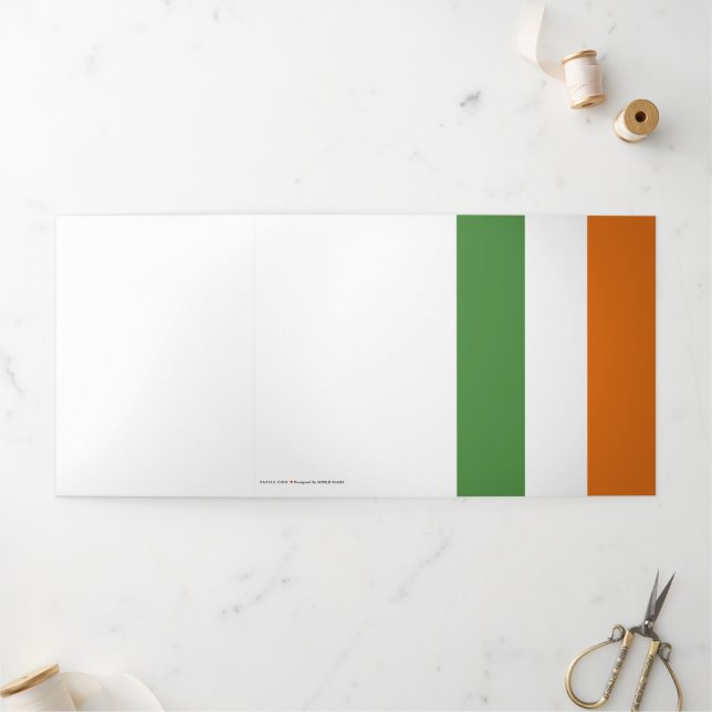 Carte Trois Volets Drapeau irlandais (Extérieur)