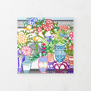 Carte Trois Volets Jardin des fleurs Mah Jongg