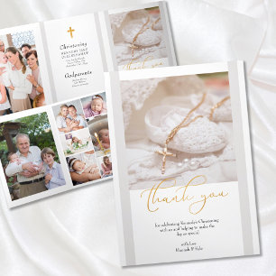 Carte Trois Volets Merci photo Christening 10