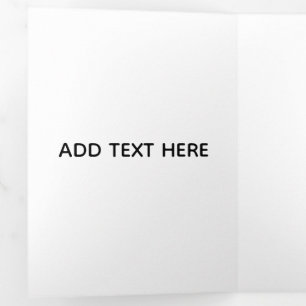 Carte Trois Volets Minimaliste Blanc Élégant pour Toutes les Occasion