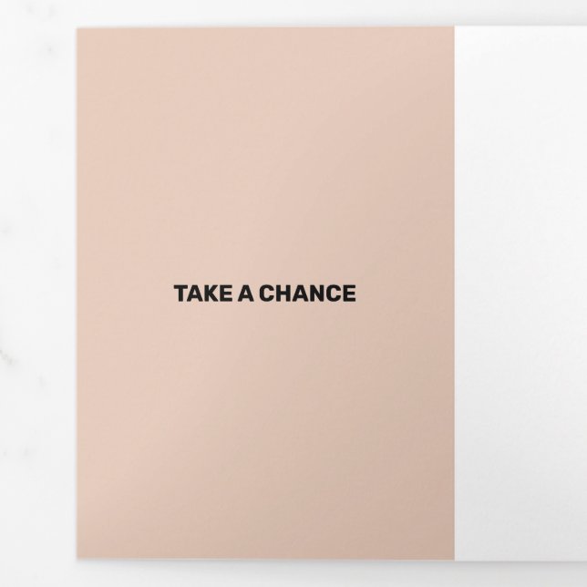 Carte Trois Volets Transparence moderne Saumon fraîche (Rabat)