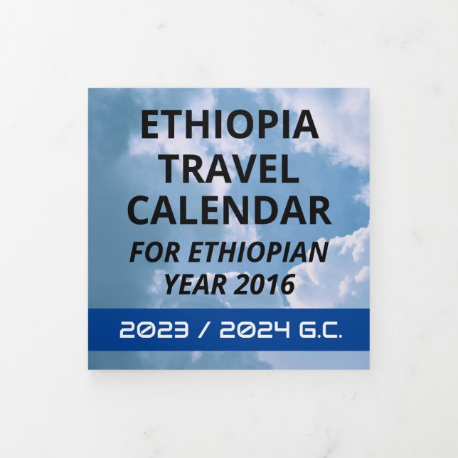 Carte Trois Volets Trousse de voyage Éthiopie (Protection)