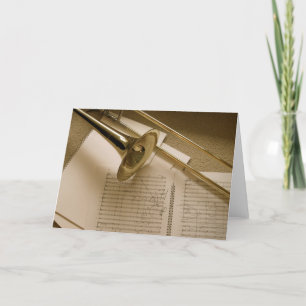 Carte Trombone greeting card