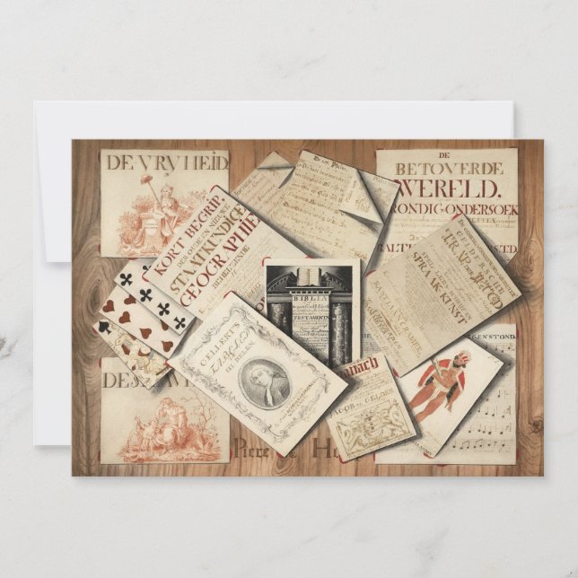 Carte Trompe l’oeil | Piere De Hoop (Devant)