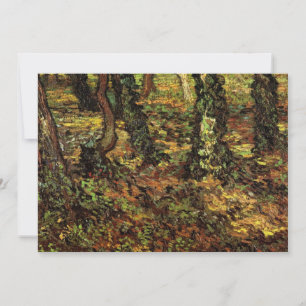 Carte Troncs d'arbres avec Ivy par Vincent van Gogh