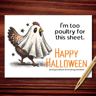 Carte Trop de volaille pour cette feuille Drôle Hallowee
