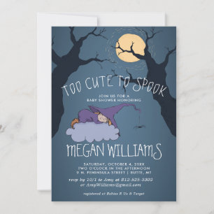 Carte Trop mignon pour effrayer   Baby Shower de petite 