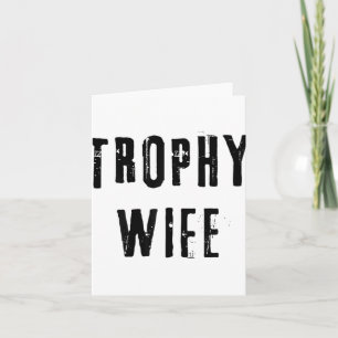 Carte Trophée Femme Cool Mère Maman Papa Joke Funny Mari