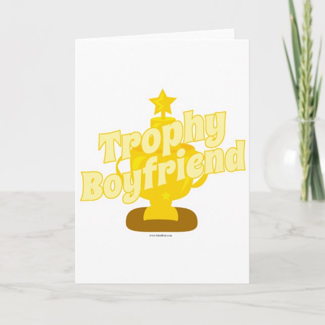 Carte Trophée Petit ami Aimer Mon homme (Devant)