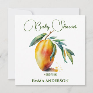 Carte Tropical Mango | Baby Shower