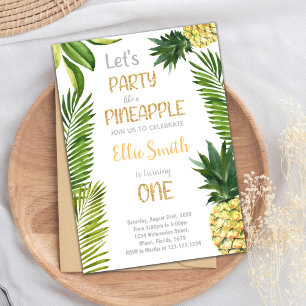 Carte Tropicale "Sweet One" Summer Party pour fill