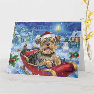Carte Trottinette Terrier de la Baie de Chesapeake Neige