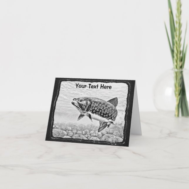 Carte Trout fishing art (Devant)