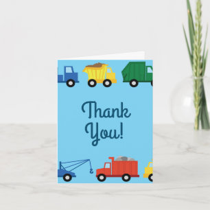Carte Trucks Cars Cute 1st Birthday Party Theme