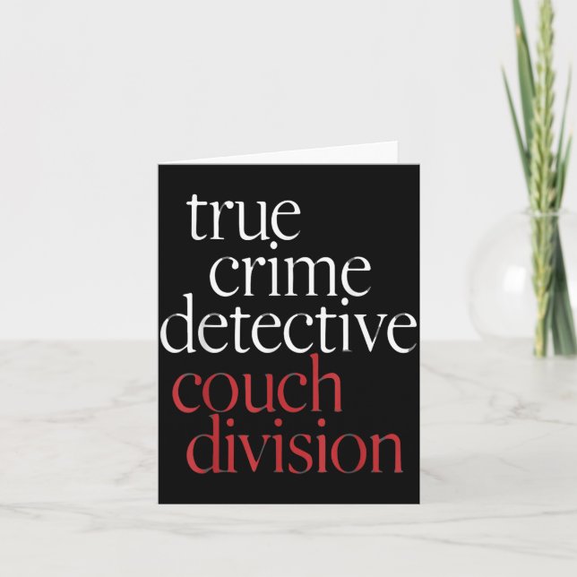 Carte True Crime Detective Couch Di  (Devant)