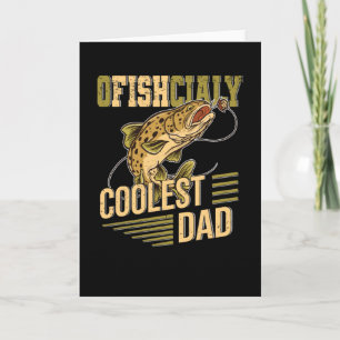 Carte Truite Brune Poisson Pêcheur Pêche Papa Pêcheur
