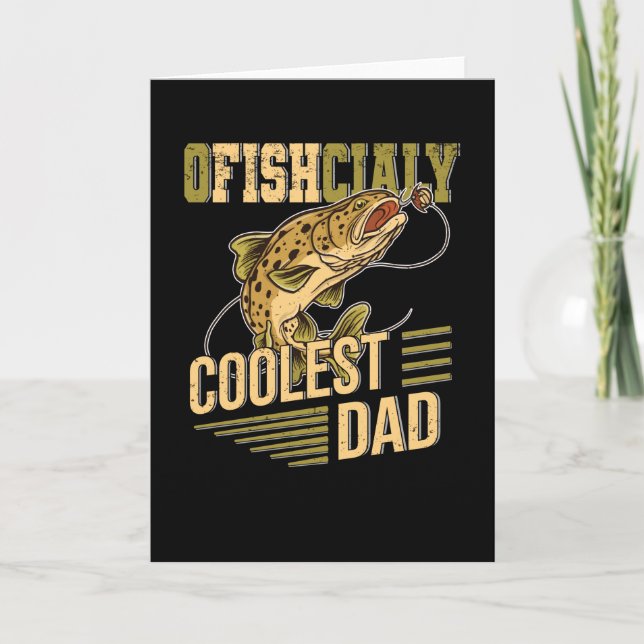 Carte Truitelune Poisson Pêcheur Papa Pêcheur (Devant)