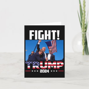 Carte Trump 2024 Combat Poing Rassemblement Trump Rassem