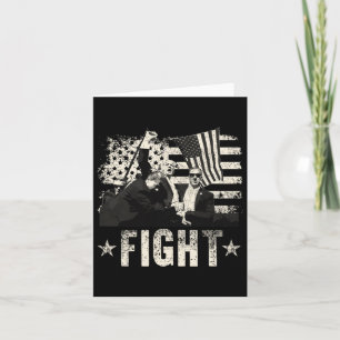 Carte Trump 2024 Lutte Contre Donald Trump Fist Pum