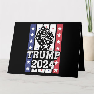 Carte Trump 2024 Poing Hors-la-loi Hillbilly J.D.Vance 2